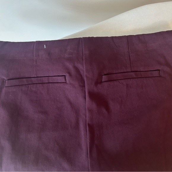 Van Heusen Aubergine Stretch Pull-on Pants, 3 Button Detail - Picture 3 of 4